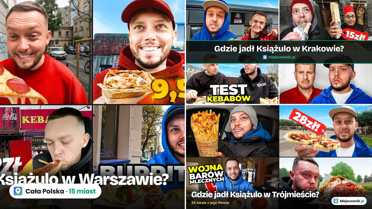 Gdzie jadł Książulo? Mapa i lista 817 lokali z filmów