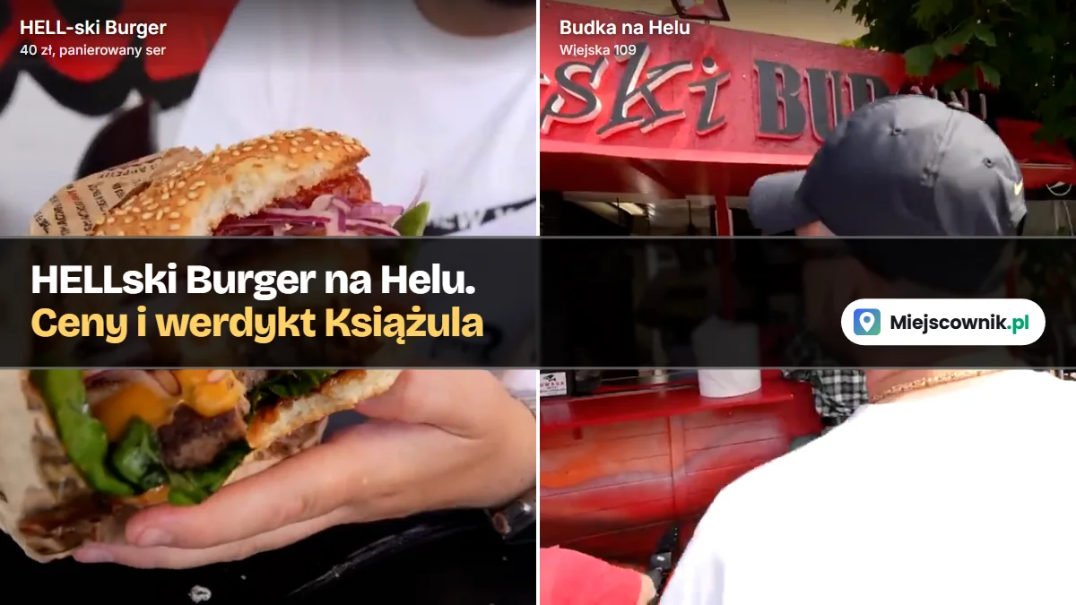 HELLski Burger Hel: ceny, burger z panierowanym serem i ocena Książula