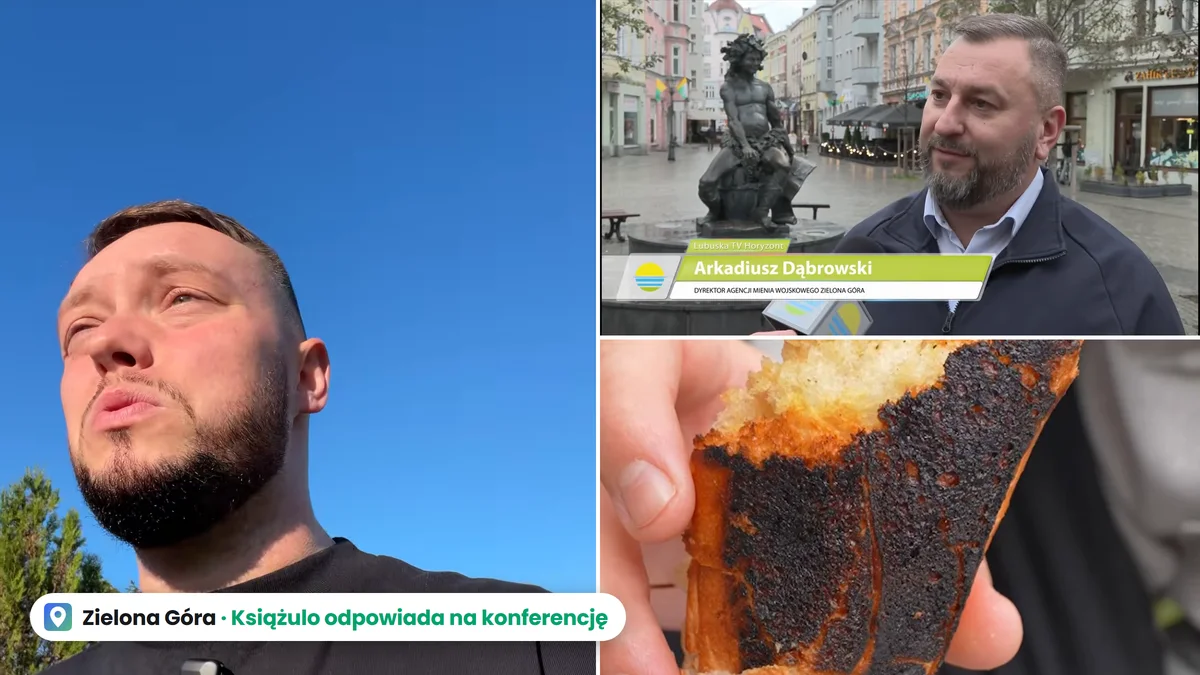 Książulo oskarżony o zarabianie na spalonej zapiekance? Odpowiada na konferencję z Zielonej Góry