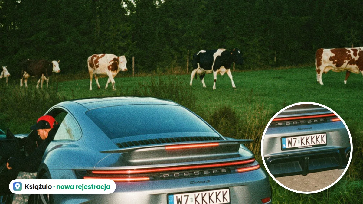 Książulo pokazał nową rejestrację Porsche. Pięć liter K i zgadywanka w komentarzach