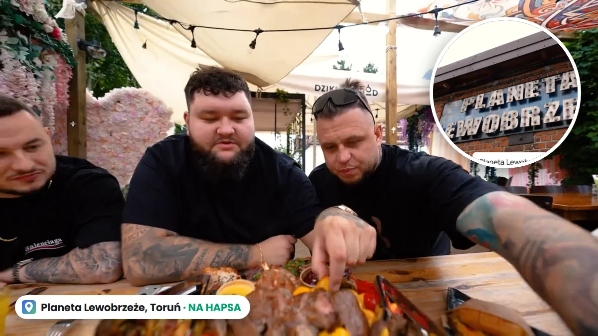 Patelnia za 299 zł dla sześciu osób i kebab, który Książulo uznał za najlepszy w Toruniu. NA HAPSA w Planecie Lewobrzeże